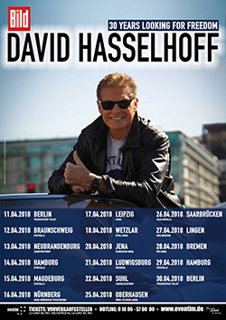 David Hasselhoff Deutschland Tour 2018